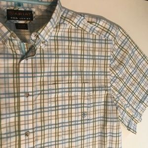 Ariat Pro Series Short Sleeve Plaid Shirt L